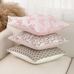 Cross-border Nordic INS retro striped polyester-cotton yarn-dyed jacquard throw pillows, vintage tassel tassel sofa cushions.