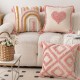 Nordic French luxury lace cushions. INDS cotton and linen floral sofa cushion covers with classic and elegant 3D embroidery.