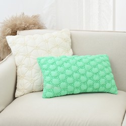 Bohemian Nordic INS tufted pillows Wholesale Moroccan loop velvet sofa cushions and lumbar pillows for B&Bs.