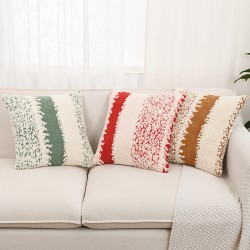 Cross-border Nordic INS vintage tulip bouquet ruffled hem pillow for sofa and bed decor