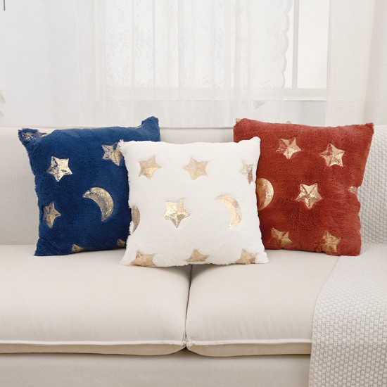 Cross-border shipping: Modern embroidered star and moon plush toy for sofa, bedroom, and living room decorations