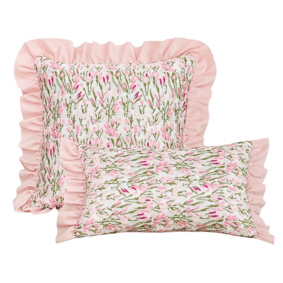Cross-border Nordic INS retro striped polyester-cotton yarn-dyed jacquard throw pillows, vintage tassel tassel sofa cushions.