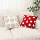 INS solid color shampoo-colored cotton and linen wrinkled pillow covers for office sofa and lumbar support.