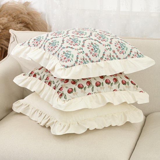 Cross-border ins St. Patrick's Day clover pillowcase, plush jacquard sofa cushion cover
