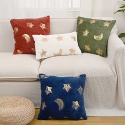 Cross-border shipping: Modern embroidered star and moon plush toy for sofa, bedroom, and living room decorations