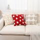 INS solid color shampoo-colored cotton and linen wrinkled pillow covers for office sofa and lumbar support.