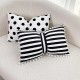 Light Luxury Solid Color Feather Lace Velvet Cushion Dutch velvet cushion backrest for living room sofas