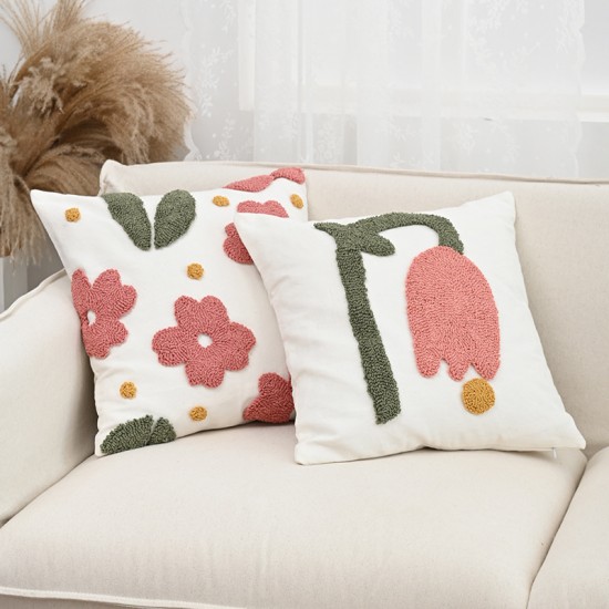 Nordic style INS corduroy sofa cushion set, bay window cushions, light luxury sofa backrest lumbar support pillows