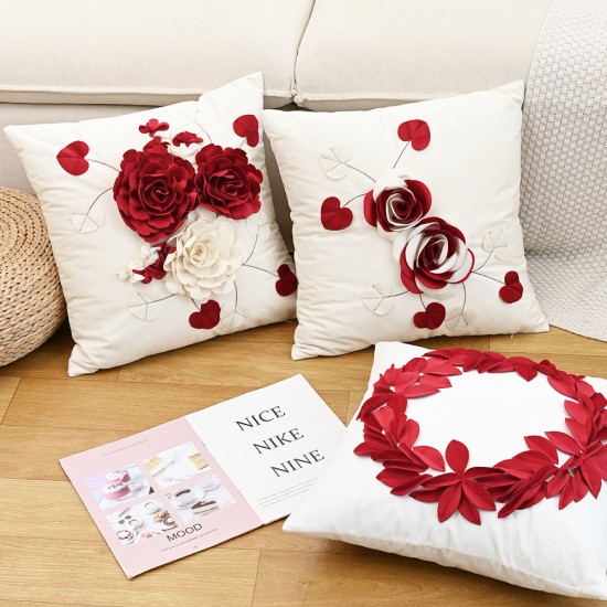Cross-border Nordic INS vintage geometric chenille jacquard velvet pillow for living room sofa cushion covers