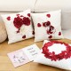 Cross-border Nordic INS vintage geometric chenille jacquard velvet pillow for living room sofa cushion covers