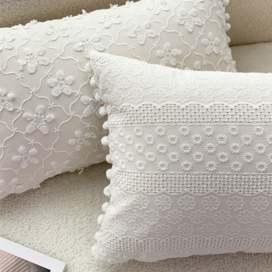 Cross-border Nordic INSS Best-selling Solid Color Simple Sand-washed Cotton Placemats, Insulated Bowl Placemats, In Stock