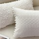 Cross-border Nordic INSS Best-selling Solid Color Simple Sand-washed Cotton Placemats, Insulated Bowl Placemats, In Stock