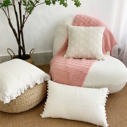 Cross-border Nordic INSS Best-selling Solid Color Simple Sand-washed Cotton Placemats, Insulated Bowl Placemats, In Stock