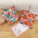 Cross-border British and Nordic INS style two-tone plaid boucle pillow for living room sofa and office lumbar support pillow covers