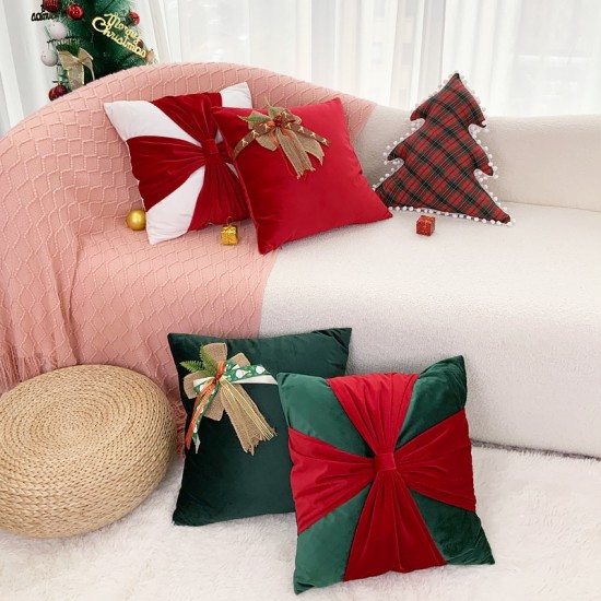 Cross-border Nordic Instagram vintage herringbone chenille jacquard velvet pillowcases, living room sofa decorative pillowcases